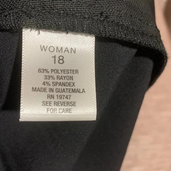Roz & Ali Black Pants Size 18 Stretchy🌀 - Picture 14 of 14